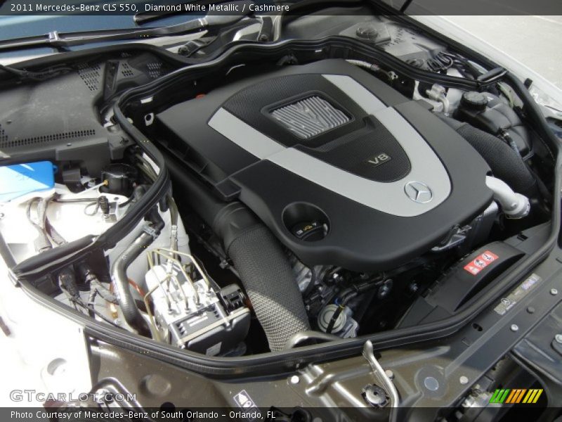 Diamond White Metallic / Cashmere 2011 Mercedes-Benz CLS 550