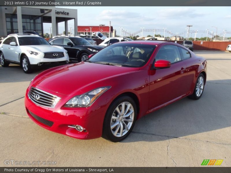 Vibrant Red / Graphite 2013 Infiniti G 37 Journey Coupe