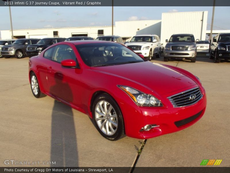Vibrant Red / Graphite 2013 Infiniti G 37 Journey Coupe