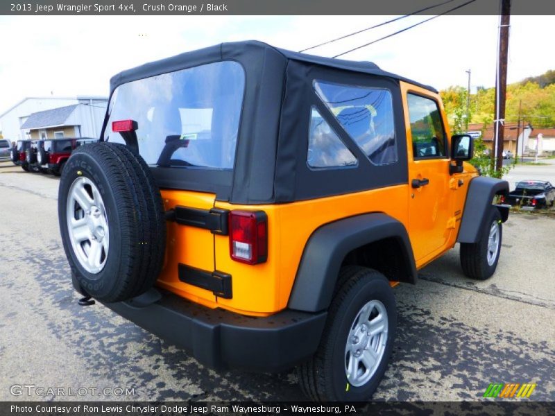 Crush Orange / Black 2013 Jeep Wrangler Sport 4x4