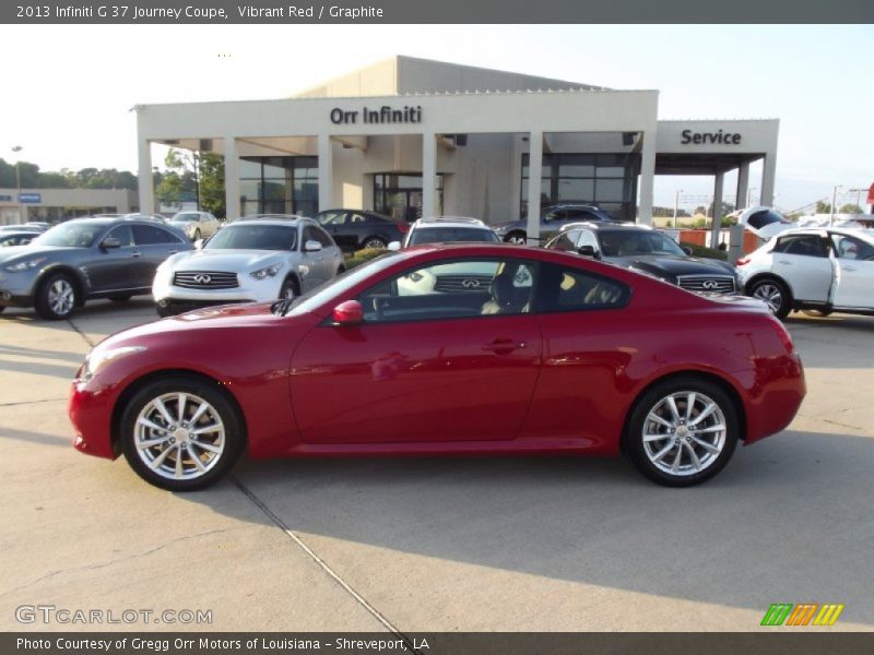 Vibrant Red / Graphite 2013 Infiniti G 37 Journey Coupe