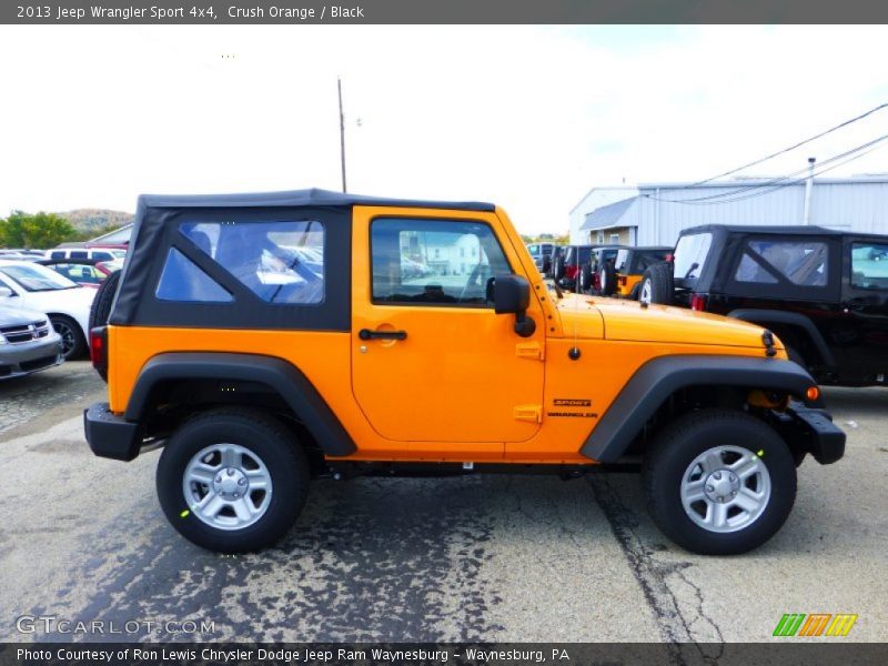 Crush Orange / Black 2013 Jeep Wrangler Sport 4x4