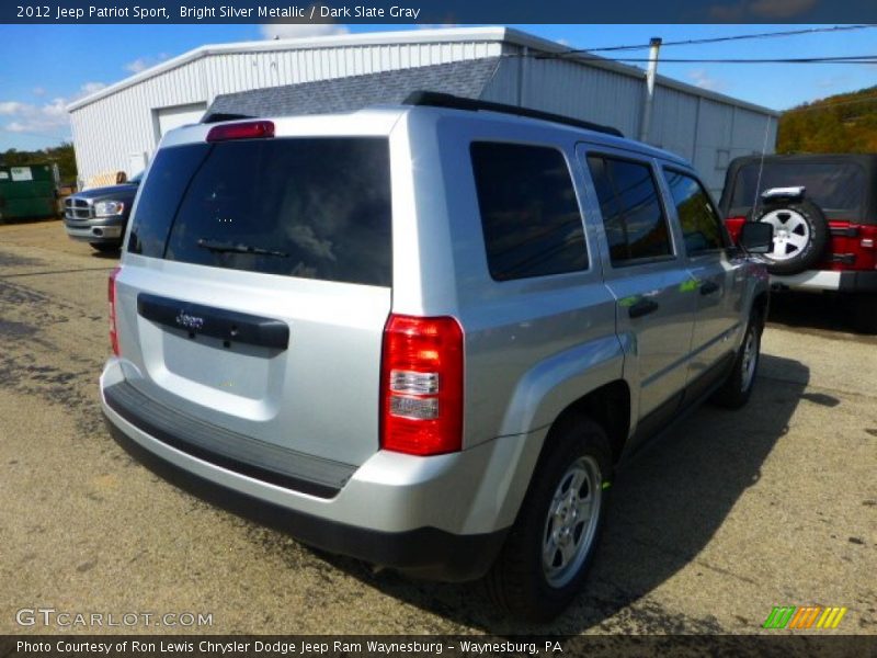 Bright Silver Metallic / Dark Slate Gray 2012 Jeep Patriot Sport