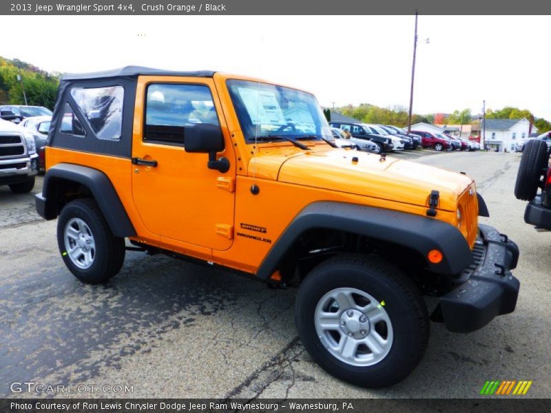 Crush Orange / Black 2013 Jeep Wrangler Sport 4x4