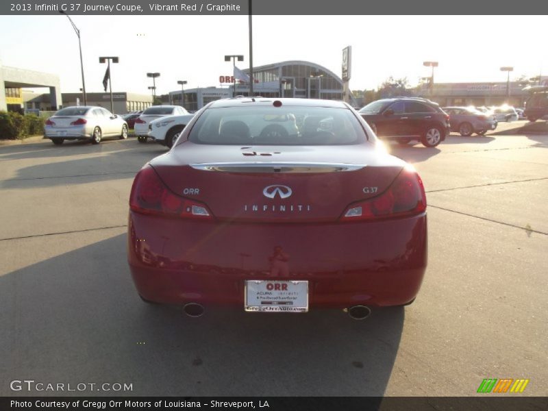 Vibrant Red / Graphite 2013 Infiniti G 37 Journey Coupe