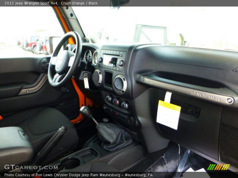 Crush Orange / Black 2013 Jeep Wrangler Sport 4x4
