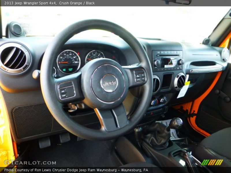 Crush Orange / Black 2013 Jeep Wrangler Sport 4x4
