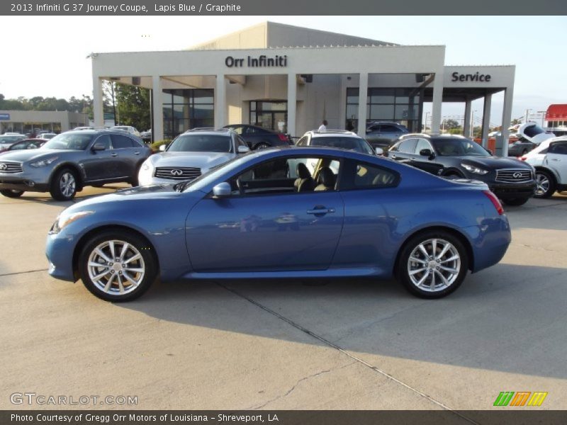 Lapis Blue / Graphite 2013 Infiniti G 37 Journey Coupe
