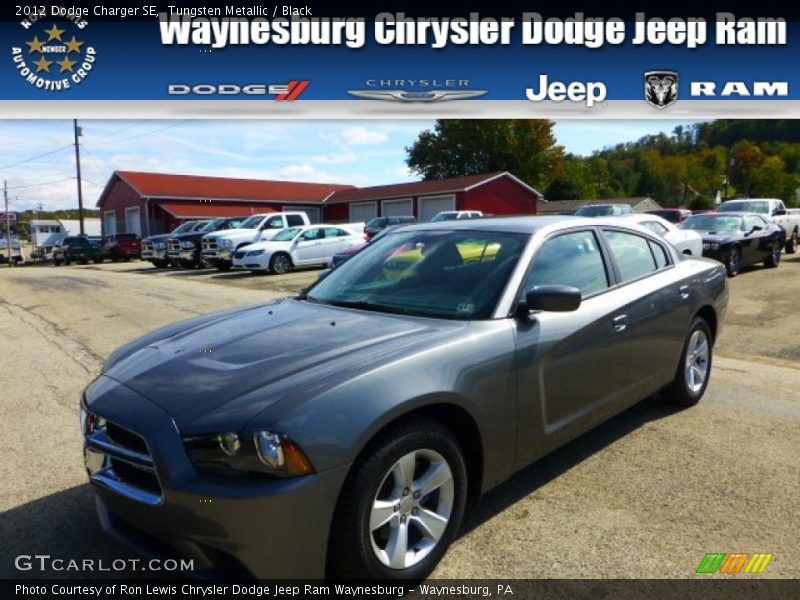 Tungsten Metallic / Black 2012 Dodge Charger SE