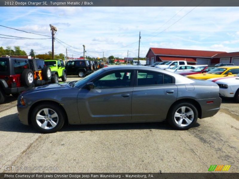 Tungsten Metallic / Black 2012 Dodge Charger SE