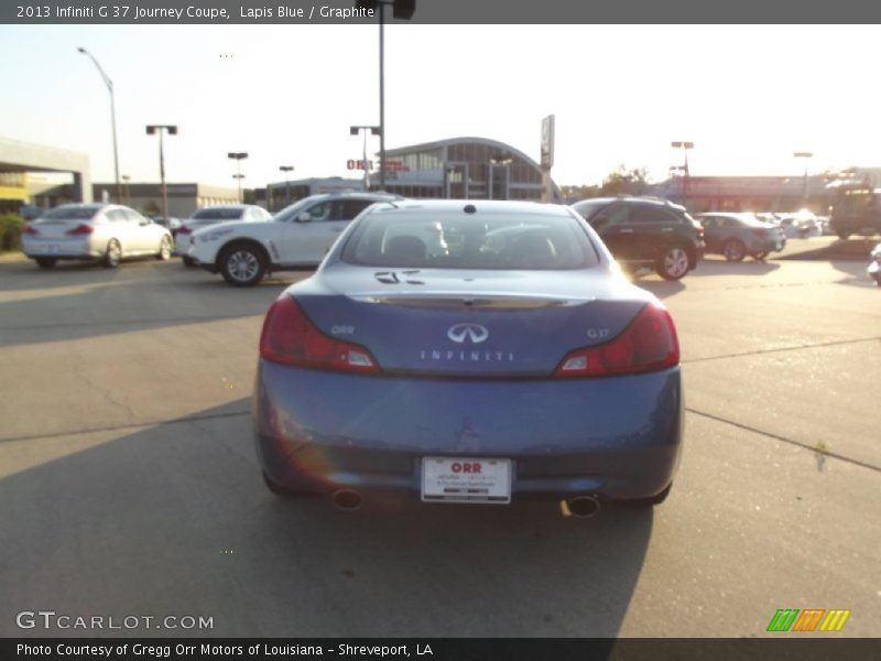 Lapis Blue / Graphite 2013 Infiniti G 37 Journey Coupe