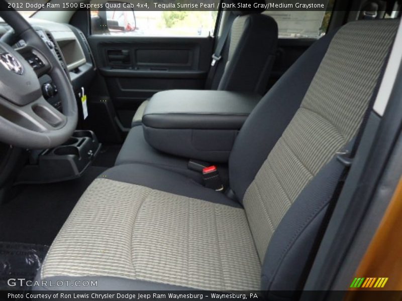 Tequila Sunrise Pearl / Dark Slate Gray/Medium Graystone 2012 Dodge Ram 1500 Express Quad Cab 4x4