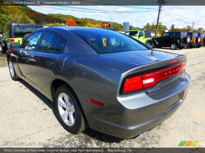 Tungsten Metallic / Black 2012 Dodge Charger SE