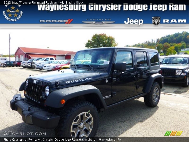 Black / Black 2013 Jeep Wrangler Unlimited Rubicon 4x4