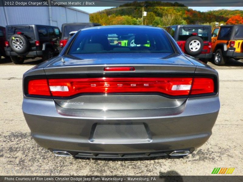 Tungsten Metallic / Black 2012 Dodge Charger SE