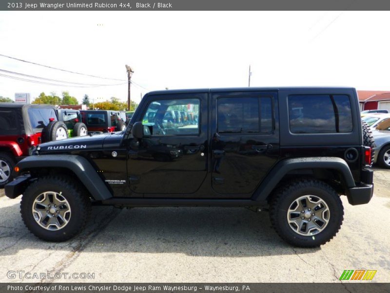 Black / Black 2013 Jeep Wrangler Unlimited Rubicon 4x4