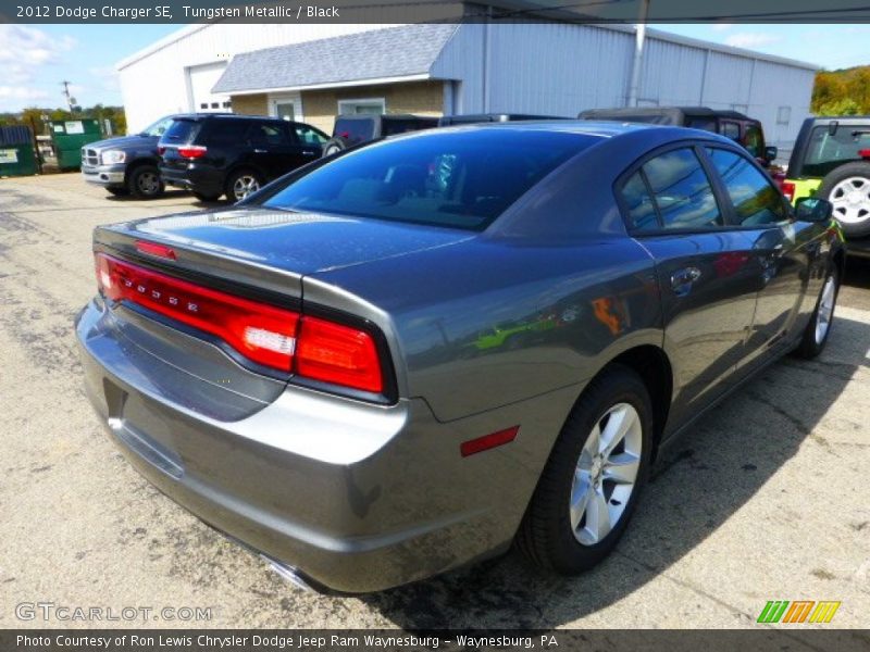 Tungsten Metallic / Black 2012 Dodge Charger SE