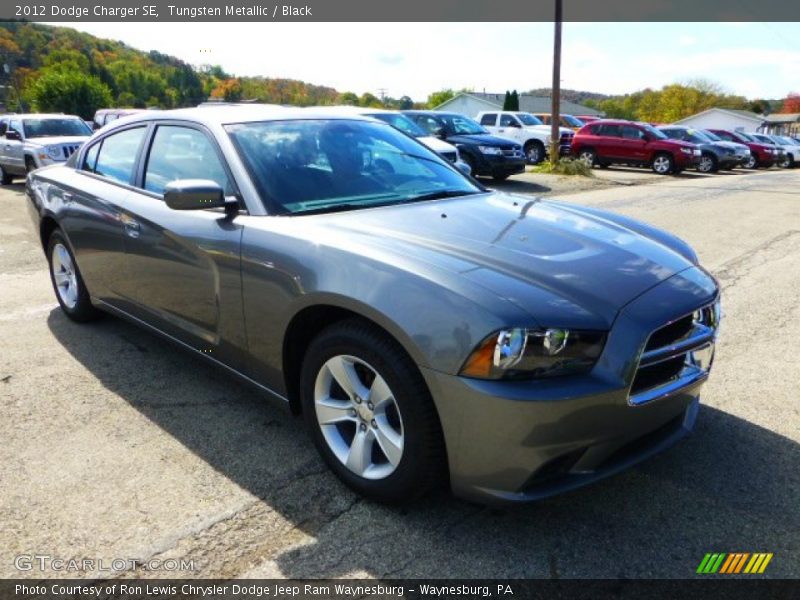 Tungsten Metallic / Black 2012 Dodge Charger SE