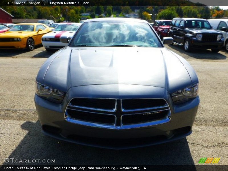 Tungsten Metallic / Black 2012 Dodge Charger SE