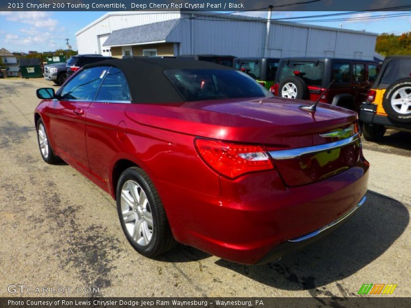 Deep Cherry Red Crystal Pearl / Black 2013 Chrysler 200 Touring Convertible