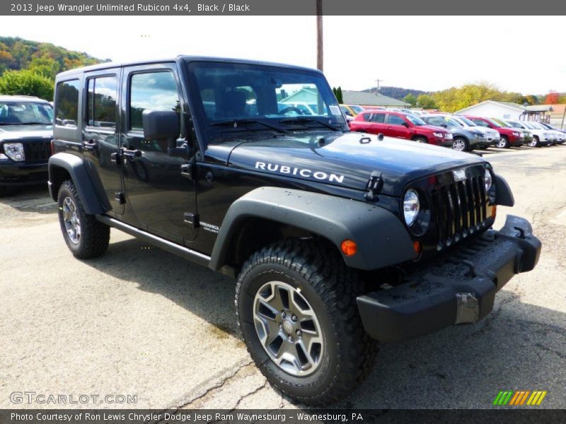 Black / Black 2013 Jeep Wrangler Unlimited Rubicon 4x4
