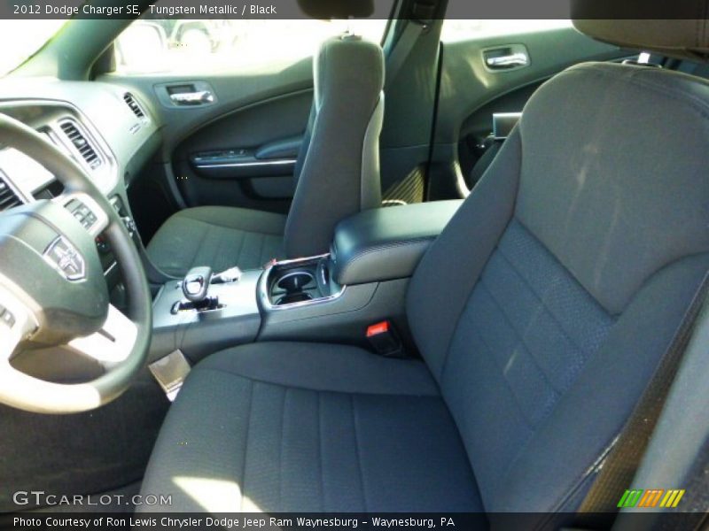 Tungsten Metallic / Black 2012 Dodge Charger SE