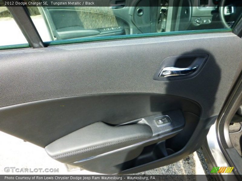 Tungsten Metallic / Black 2012 Dodge Charger SE