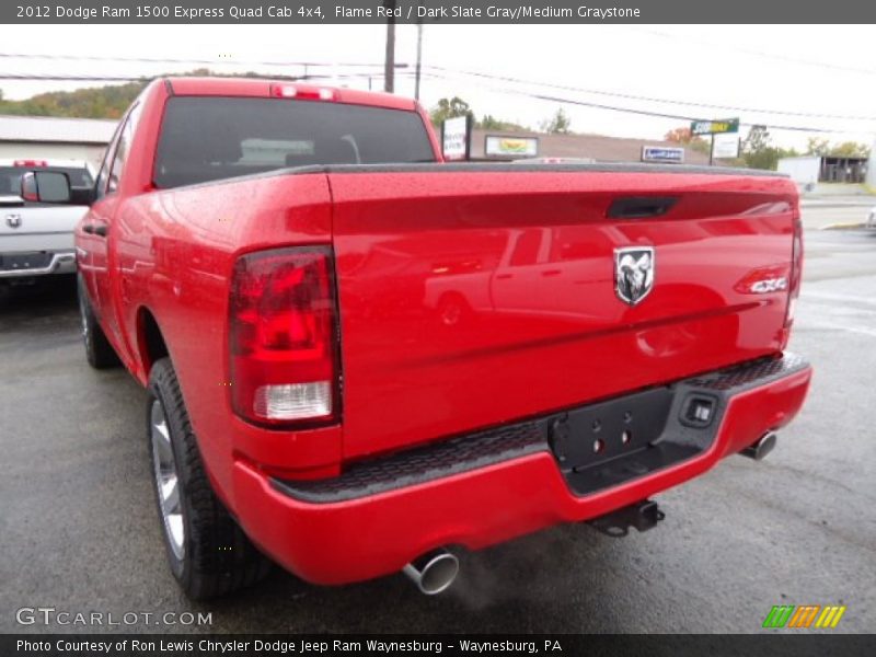 Flame Red / Dark Slate Gray/Medium Graystone 2012 Dodge Ram 1500 Express Quad Cab 4x4