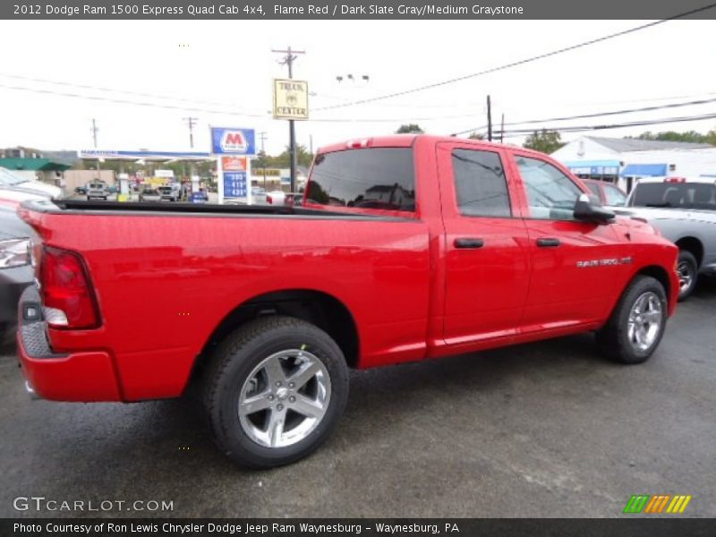 Flame Red / Dark Slate Gray/Medium Graystone 2012 Dodge Ram 1500 Express Quad Cab 4x4