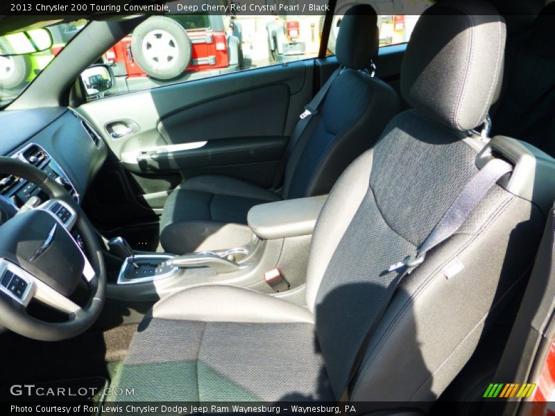 Deep Cherry Red Crystal Pearl / Black 2013 Chrysler 200 Touring Convertible