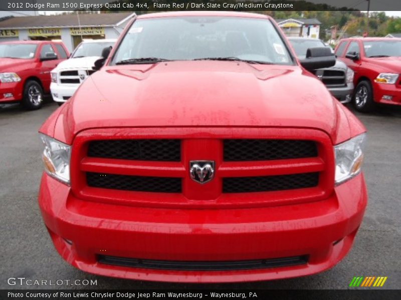  2012 Ram 1500 Express Quad Cab 4x4 Flame Red