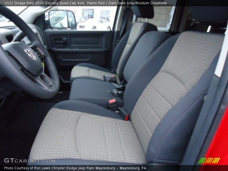 Front Seat of 2012 Ram 1500 Express Quad Cab 4x4