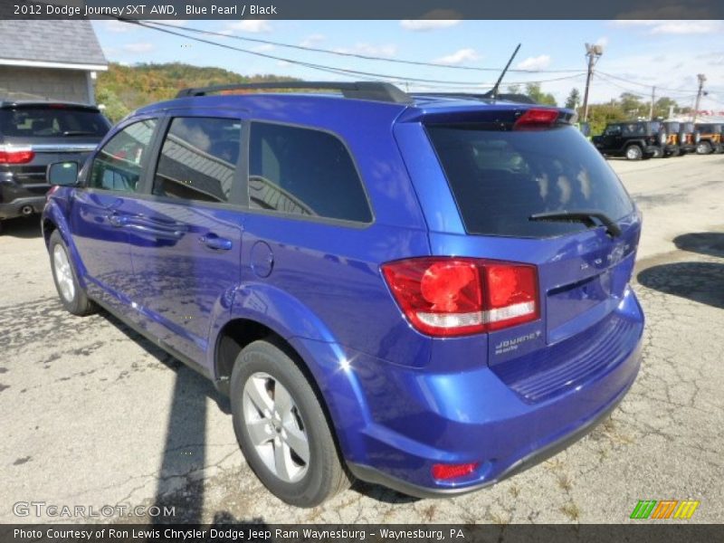 Blue Pearl / Black 2012 Dodge Journey SXT AWD