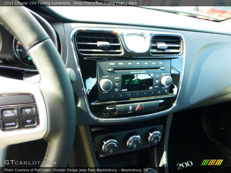 Deep Cherry Red Crystal Pearl / Black 2013 Chrysler 200 Touring Convertible
