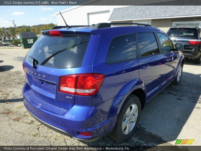 Blue Pearl / Black 2012 Dodge Journey SXT AWD