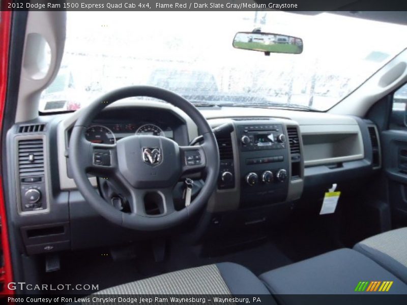 Dashboard of 2012 Ram 1500 Express Quad Cab 4x4