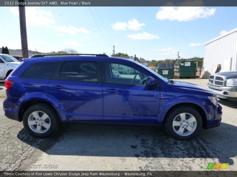 Blue Pearl / Black 2012 Dodge Journey SXT AWD