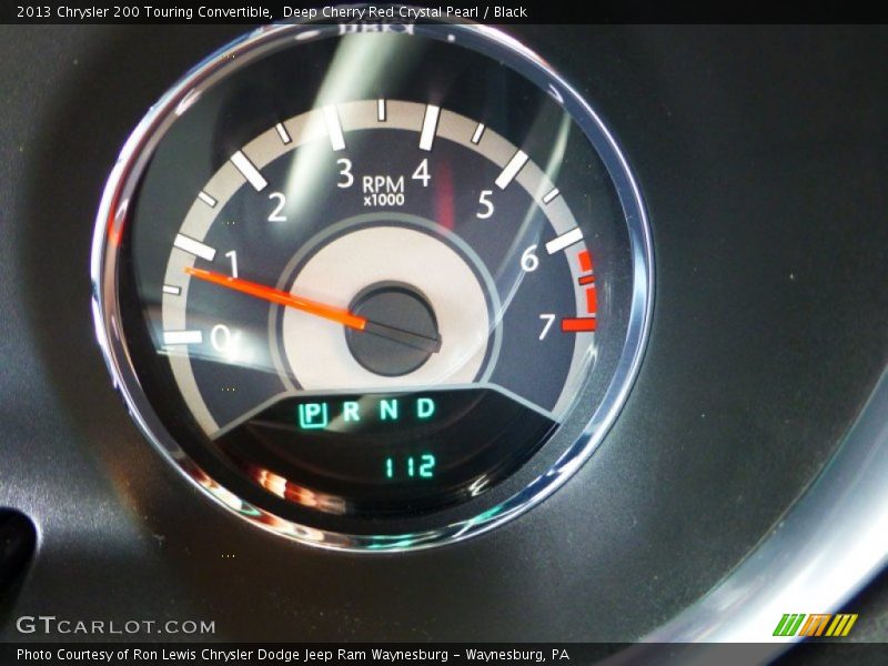 Deep Cherry Red Crystal Pearl / Black 2013 Chrysler 200 Touring Convertible