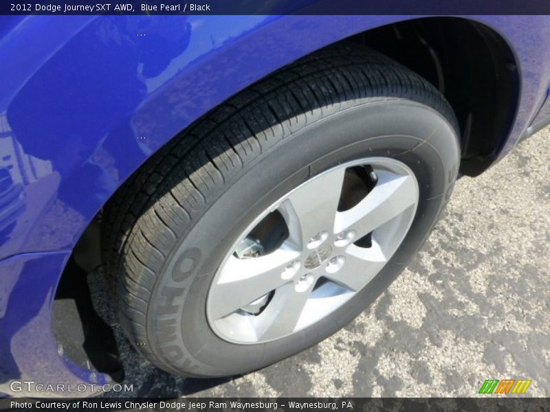 Blue Pearl / Black 2012 Dodge Journey SXT AWD