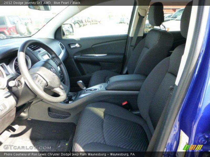 Blue Pearl / Black 2012 Dodge Journey SXT AWD