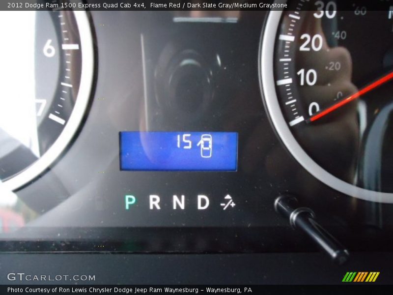 Flame Red / Dark Slate Gray/Medium Graystone 2012 Dodge Ram 1500 Express Quad Cab 4x4