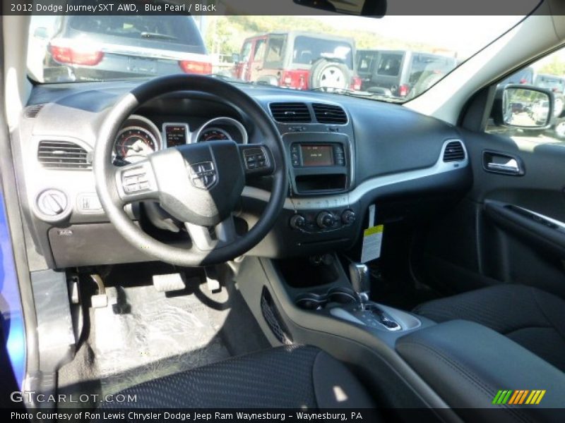 Blue Pearl / Black 2012 Dodge Journey SXT AWD