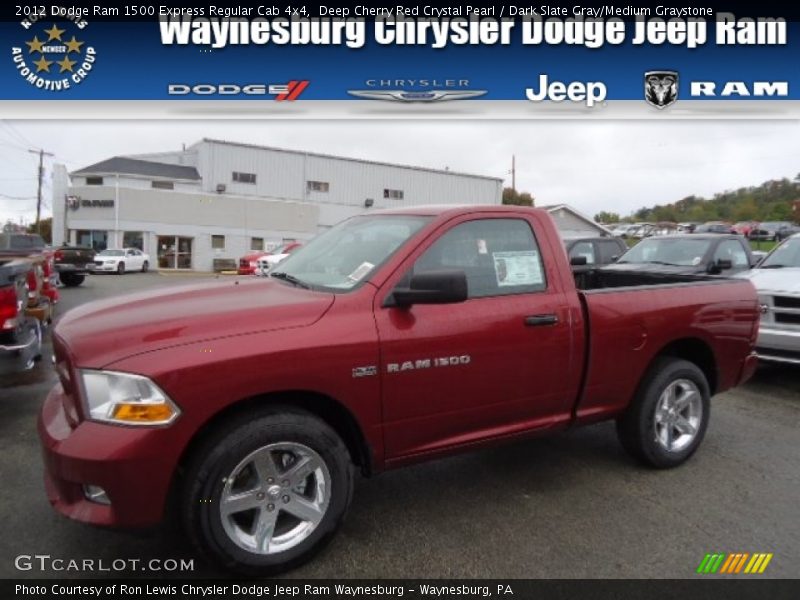 Deep Cherry Red Crystal Pearl / Dark Slate Gray/Medium Graystone 2012 Dodge Ram 1500 Express Regular Cab 4x4