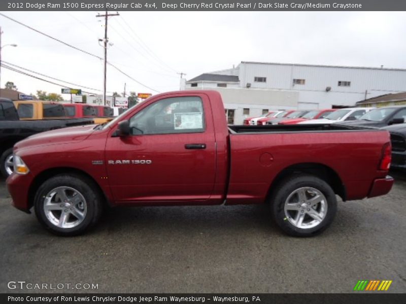 Deep Cherry Red Crystal Pearl / Dark Slate Gray/Medium Graystone 2012 Dodge Ram 1500 Express Regular Cab 4x4