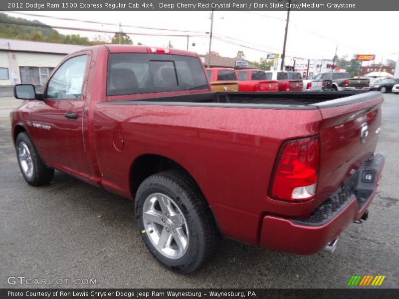 Deep Cherry Red Crystal Pearl / Dark Slate Gray/Medium Graystone 2012 Dodge Ram 1500 Express Regular Cab 4x4