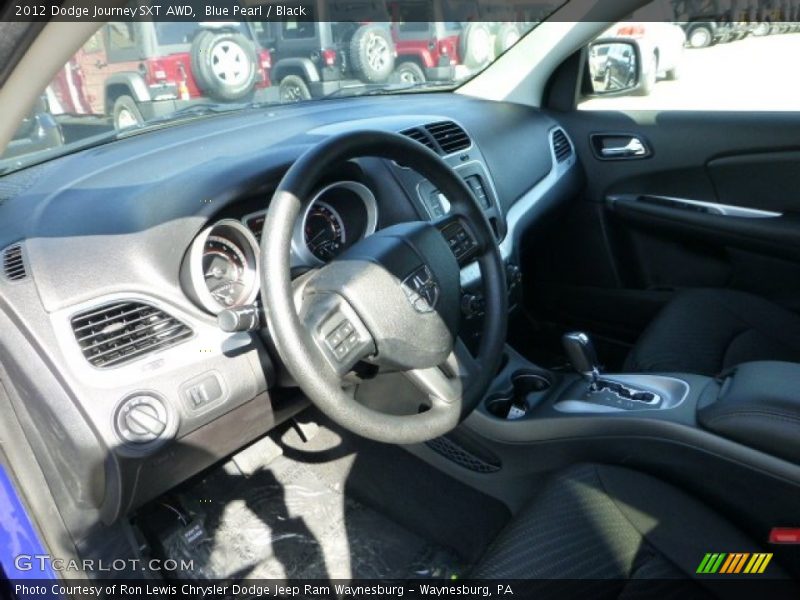 Blue Pearl / Black 2012 Dodge Journey SXT AWD