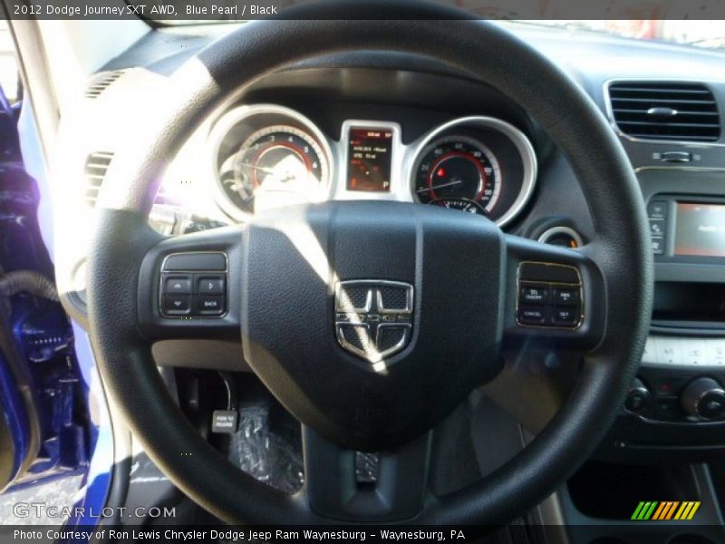 Blue Pearl / Black 2012 Dodge Journey SXT AWD