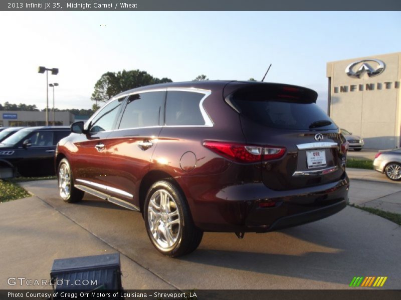 Midnight Garnet / Wheat 2013 Infiniti JX 35