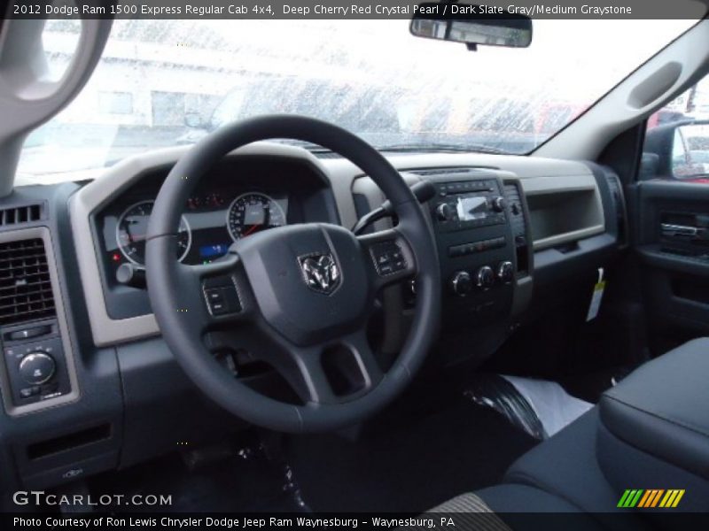 Deep Cherry Red Crystal Pearl / Dark Slate Gray/Medium Graystone 2012 Dodge Ram 1500 Express Regular Cab 4x4