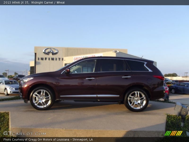 Midnight Garnet / Wheat 2013 Infiniti JX 35